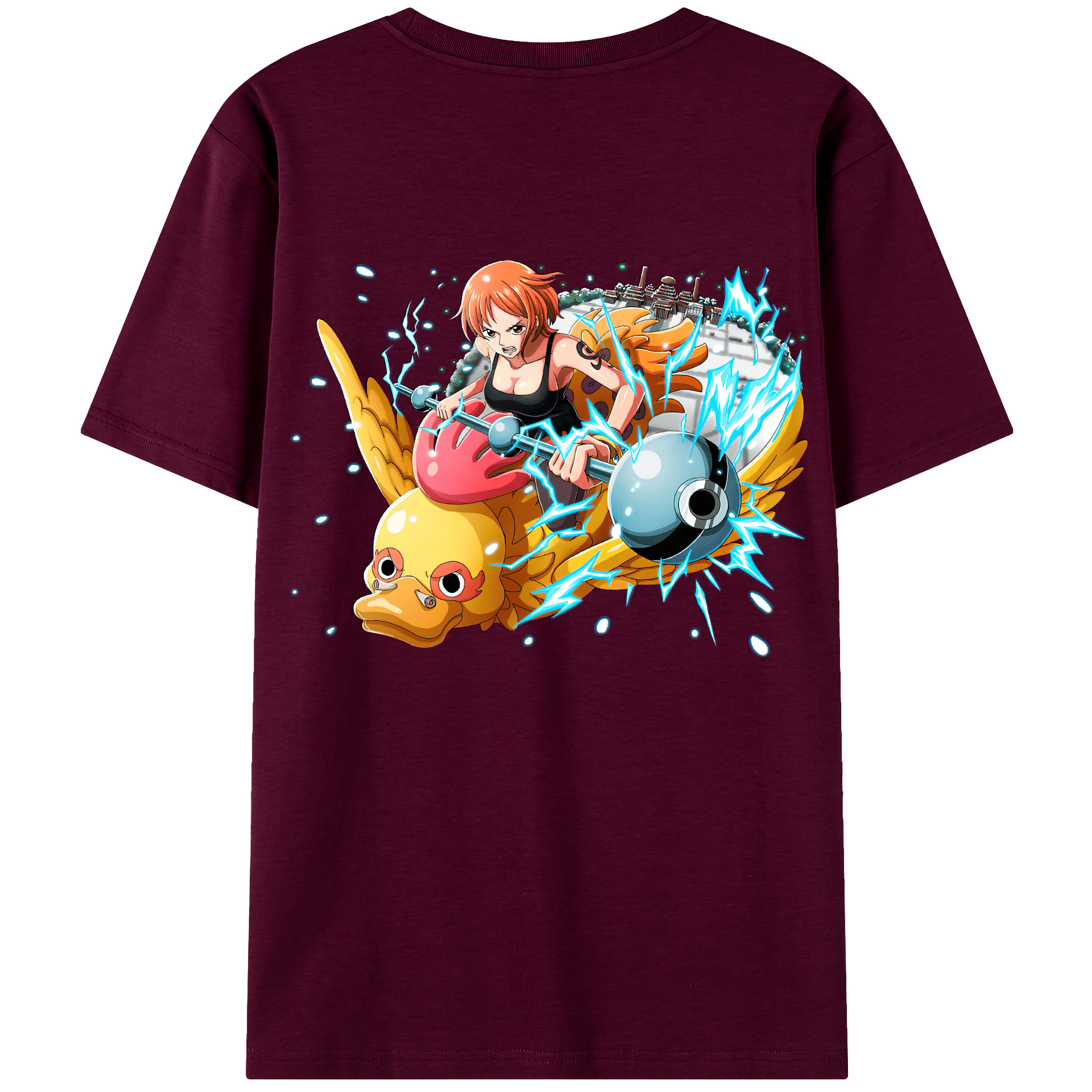 （画像用） ワンピース ナミ ONE PIECE Nami レディース半袖Tシャツ(バックプリント)